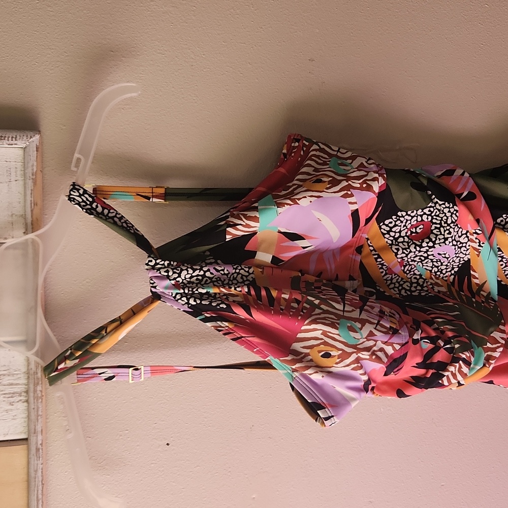 Bleu Rod Beattie Multicolor Tropical One Piece Swimsuit NWT - Picture 2 of 4
